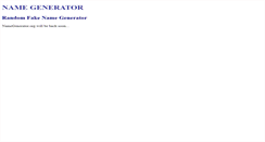 Desktop Screenshot of namegenerator.org