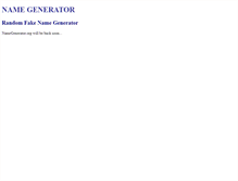 Tablet Screenshot of namegenerator.org