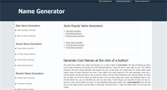 Desktop Screenshot of namegenerator.biz