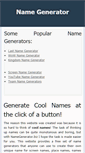 Mobile Screenshot of namegenerator.biz